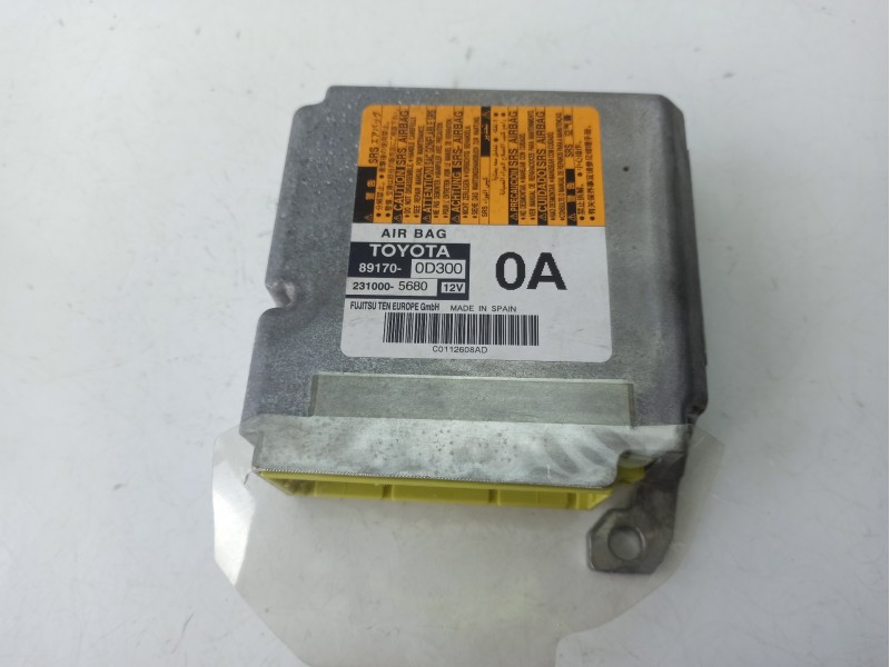 Recambio de centralita airbag para toyota yaris (_p13_) 1.4 d (nlp130_) referencia OEM IAM 891700D300  