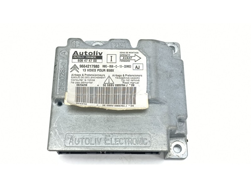 Recambio de centralita airbag para citroën c4 picasso i monospace (ud_) 1.6 hdi referencia OEM IAM 9664217980  