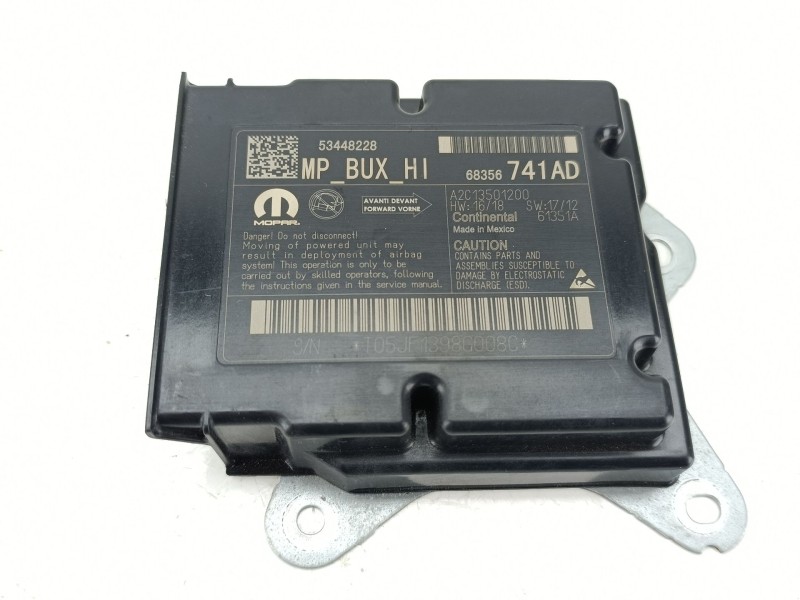 Recambio de centralita airbag para jeep compass (mp, m6, mv, m7) 1.4 multiair referencia OEM IAM 68356741AD  