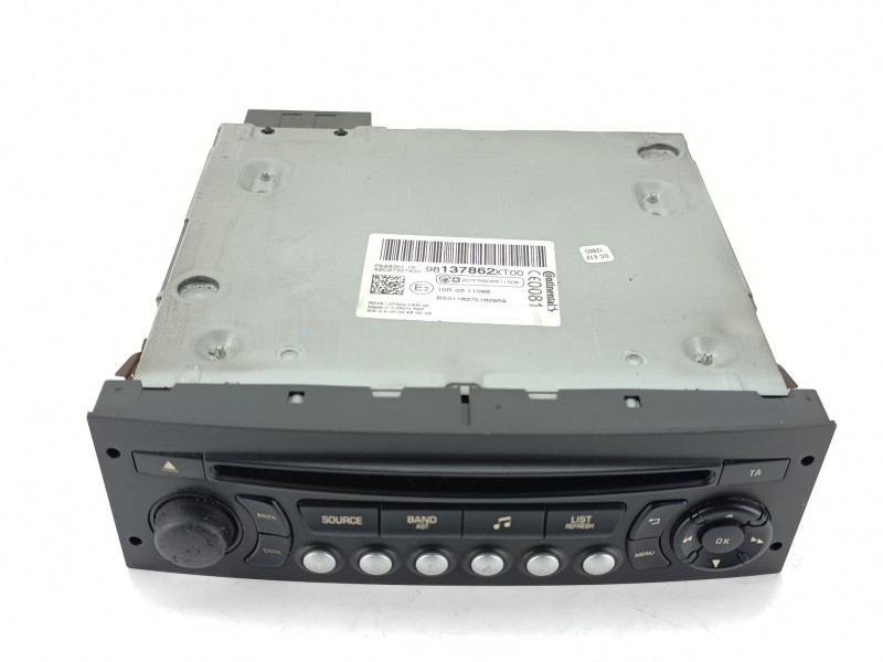 Recambio de sistema audio / radio cd para peugeot partner caja/chasis 1.6 bluehdi 100 referencia OEM IAM 98137862XT00  