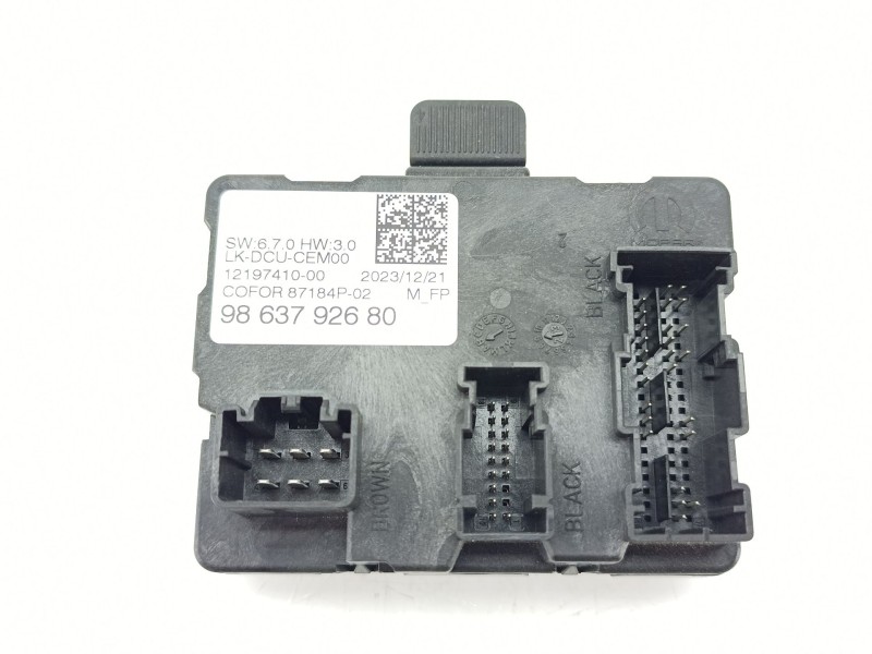 Recambio de centralita cierre para peugeot 408 ii (fp_, f3_, fm_) puretech 130 referencia OEM IAM 9863792680  