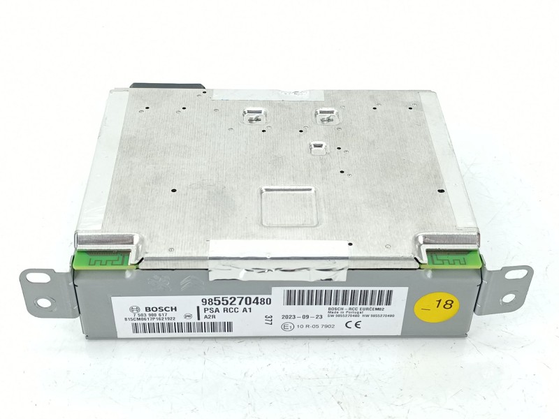 Recambio de sistema audio / radio cd para peugeot rifter 1.5 bluehdi 130 referencia OEM IAM 9855270480  