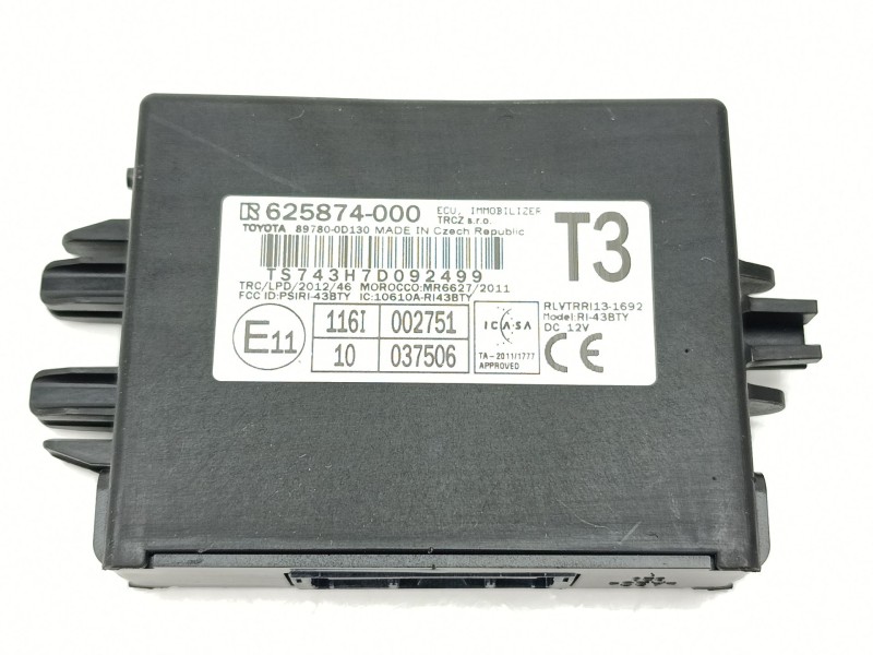 Recambio de modulo electronico para toyota yaris (_p13_) 1.0 (ksp130_) referencia OEM IAM 897800D130  