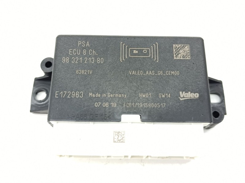 Recambio de centralita parking para citroën c4 cactus 1.2 thp 110 referencia OEM IAM 9832121380  