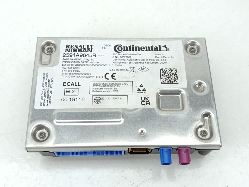 Recambio de modulo electronico para dacia sandero iii 1.0 tce 90 eco-g referencia OEM IAM 2591A9645R  