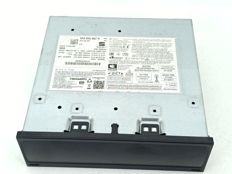 Recambio de sistema navegacion gps para seat leon sportstourer (kl8, kld) 1.0 tsi referencia OEM IAM 5FA035862R  