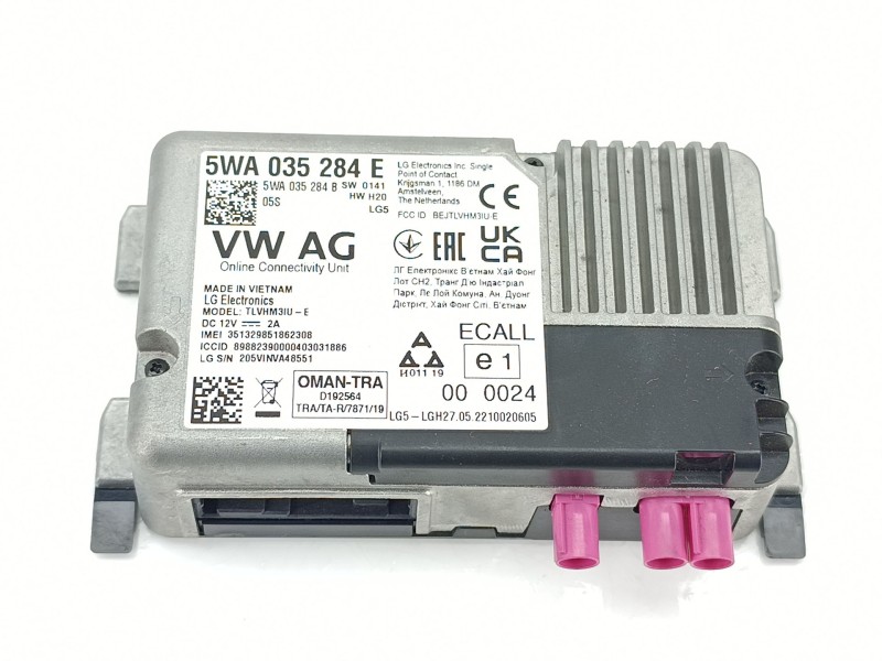 Recambio de modulo electronico para volkswagen crafter furgoneta (sy_, sx_) 2.0 tdi referencia OEM IAM 5WA035284E  