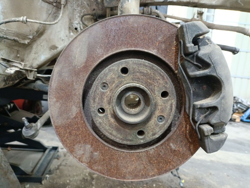 Recambio de disco freno delantero derecho para peugeot partner furgoneta/monovolumen 1.6 hdi referencia OEM IAM 4249J6  