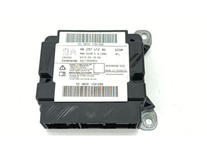 Recambio de centralita airbag para citroën berlingo furgoneta/monovolumen (k9) 1.6 bluehdi 75 referencia OEM IAM 9823741280  