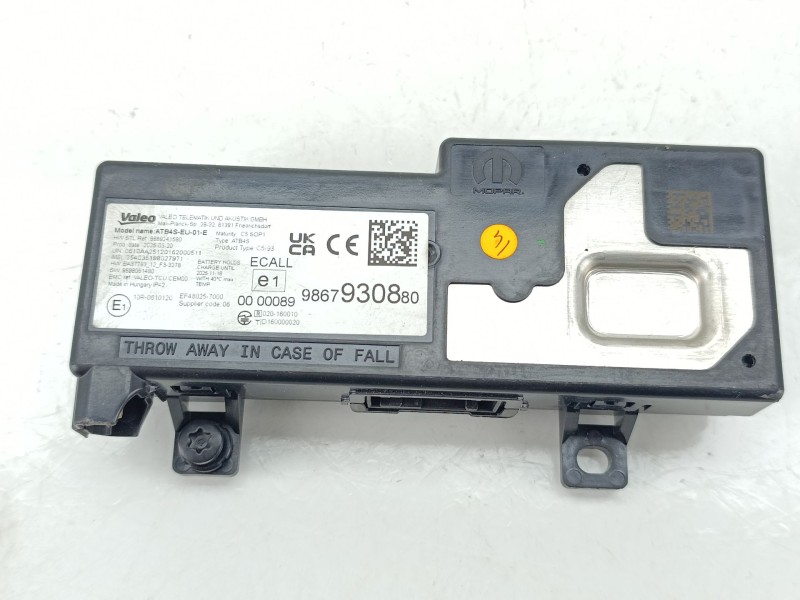 Recambio de modulo electronico para toyota proace furgoneta (mdz_) 1.5 d4d (mdz1) referencia OEM IAM 9867930880  