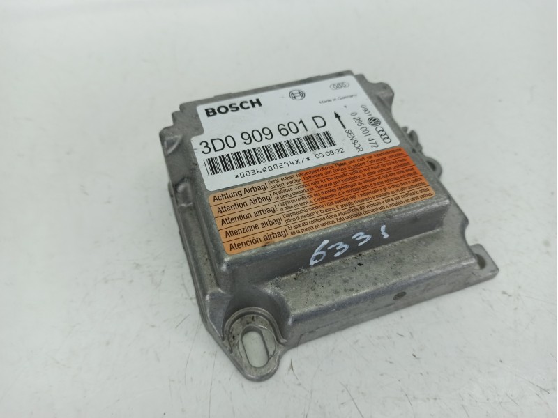 Recambio de centralita airbag para volkswagen touareg (7la, 7l6, 7l7) 5.0 v10 tdi referencia OEM IAM 3D0909601D  