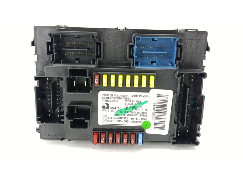 Recambio de caja reles / fusibles para jeep compass (mp, m6, mv, m7) 1.6 crd referencia OEM IAM P68381687A  