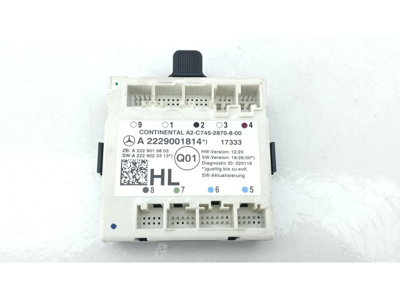 Recambio de modulo electronico para mercedes-benz clase c (w205) c 350 e (205.047) referencia OEM IAM 2229001814  