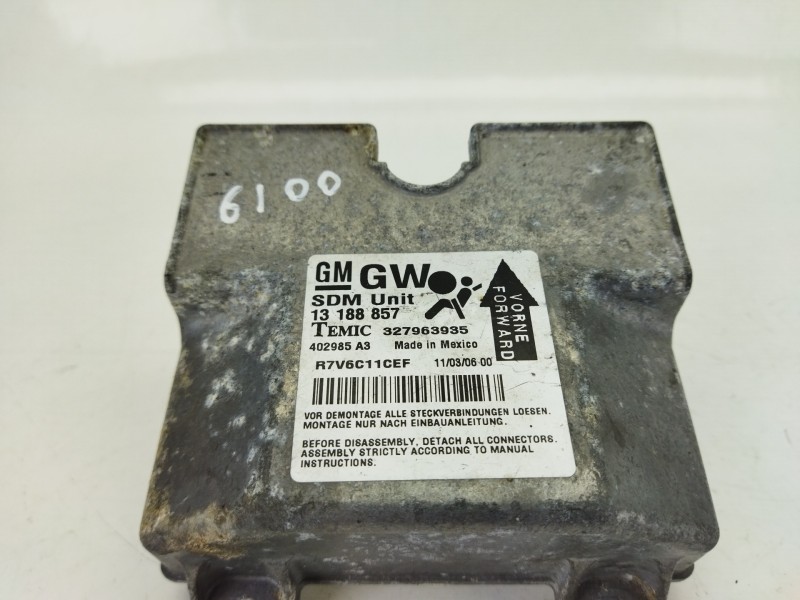 Recambio de centralita airbag para opel astra h (a04) 1.9 cdti (l48) referencia OEM IAM 13188857  