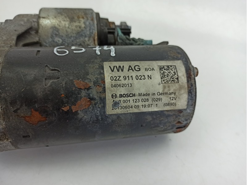 Recambio de motor arranque para skoda fabia ii (542) 1.6 tdi referencia OEM IAM 02Z911023N  