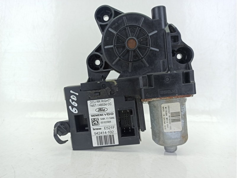 Recambio de motor elevalunas trasero derecho para ford kuga i 2.0 tdci referencia OEM IAM 7M5T14B534CC  