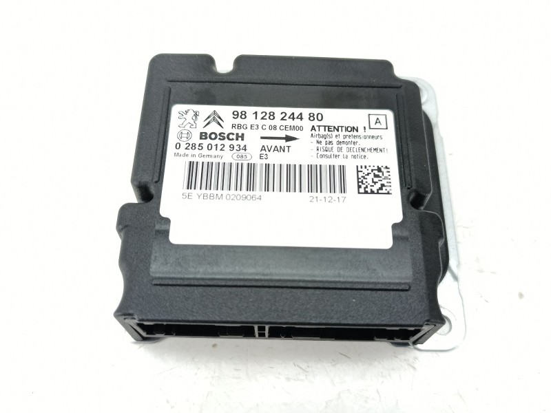 Recambio de centralita airbag para citroën c4 cactus 1.2 puretech 130 referencia OEM IAM 9812824480  