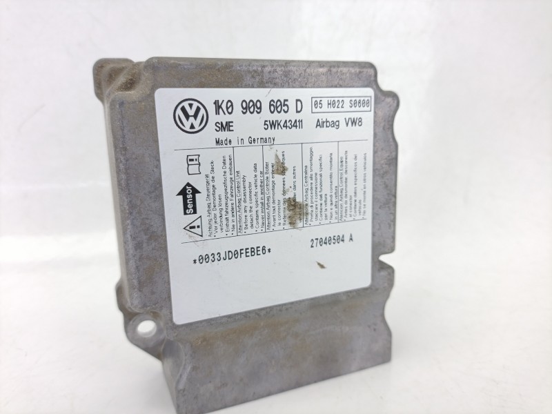 Recambio de centralita airbag para seat altea (5p1) 1.9 tdi referencia OEM IAM 1K0909605D  